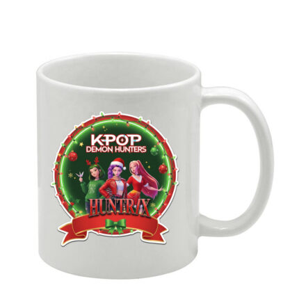 Λευκή Χριστουγεννιάτικη κούπα Huntrix