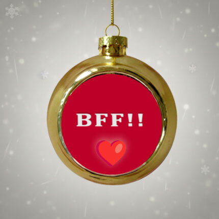 Χρυσή Χριστουγεννιάτικη Μπάλα BFF