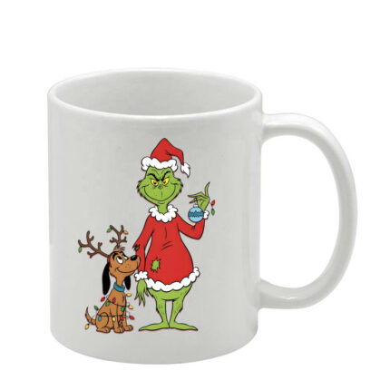 Λευκή κούπα Χριστουγεννιάτικη Grinch