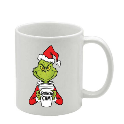 Λευκή κούπα Χριστουγεννιάτικη Grinch
