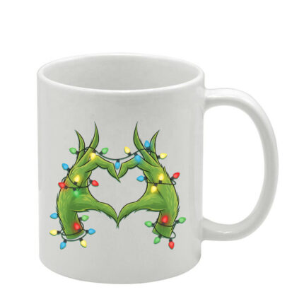 Λευκή κούπα Χριστουγεννιάτικη Grinch