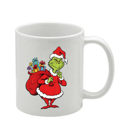 Λευκή κούπα Χριστουγεννιάτικη Grinch