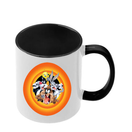 Κούπα Looney Tunes με μαύρη λαβή και εσωτερικό