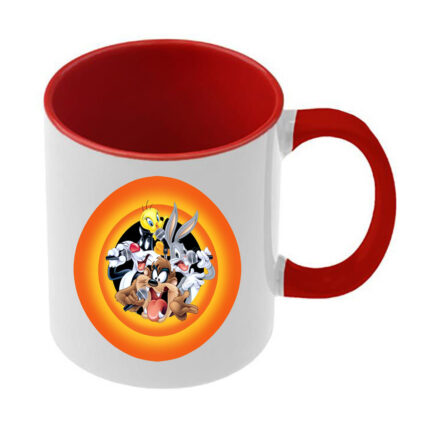 Κούπα Looney Tunes με κόκκινη λαβή και εσωτερικό