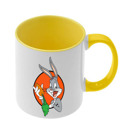 Κούπα Looney Tunes με κίτρινη λαβή και εσωτερικό