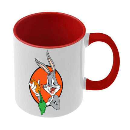 Κούπα Looney Tunes με κόκκινη λαβή και εσωτερικό