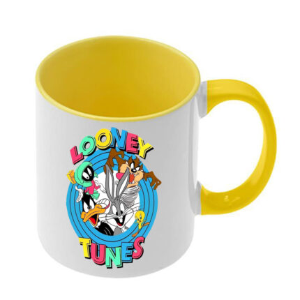 Κούπα Looney Tunes με κίτρινη λαβή και εσωτερικό