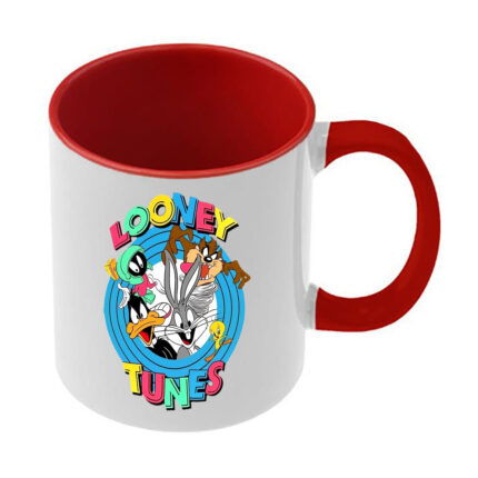 Κούπα Looney Tunes με κόκκινη λαβή και εσωτερικό
