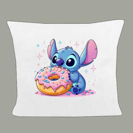 Μαξιλάρι σε διάσταση 25x25cm Lilo & Stitch Λευκό