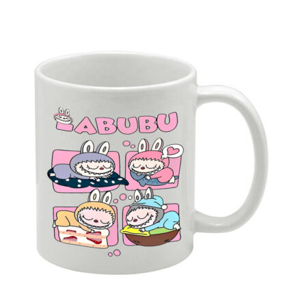 Λευκή Κούπα Labubu