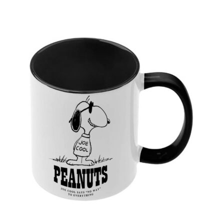 Κούπα Snoopy με μαύρη λαβή και εσωτερικό
