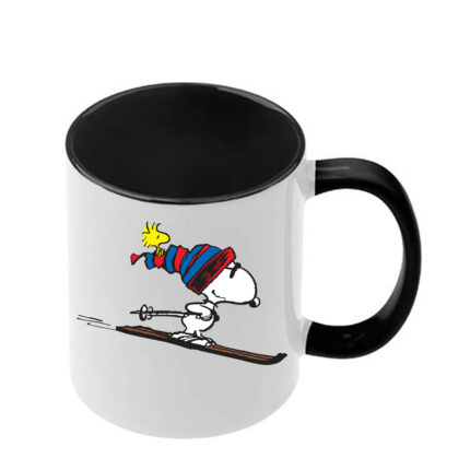 Κούπα Snoopy με μαύρη λαβή και εσωτερικό
