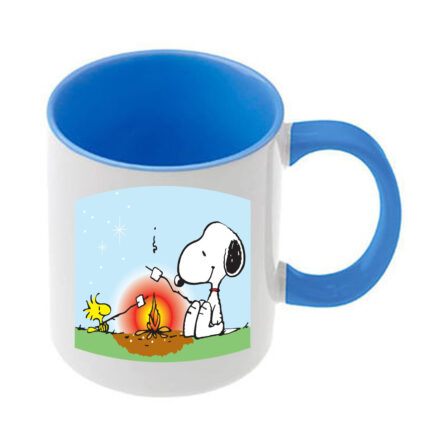 Κούπα Snoopy με γαλάζια λαβή και εσωτερικό