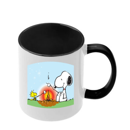 Κούπα Snoopy με μαύρη λαβή και εσωτερικό
