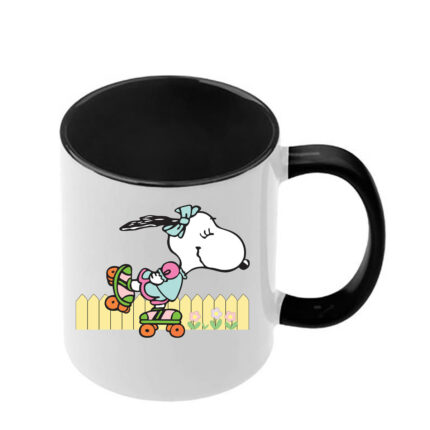 Κούπα Snoopy με μαύρη λαβή και εσωτερικό