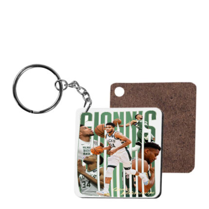 Ξύλινο Μπρελόκ τετράγωνο Αντετοκούμπο