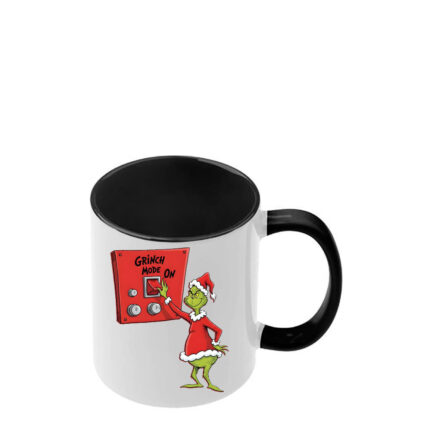 Κούπα Grinch με μαύρη λαβή και εσωτερικό