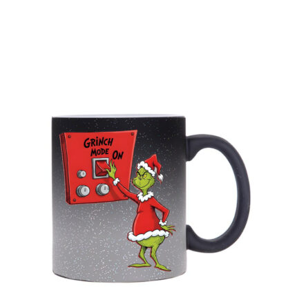 Μαγική μαύρη κούπα glitter Grinch