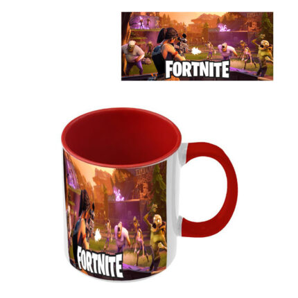 Κούπα FORTNITE με κόκκινη λαβή και εσωτερικό