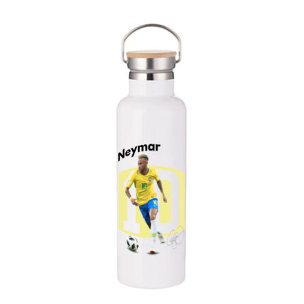 Μπουκάλι Θερμός Neymar 750ml Bamboo Λευκό