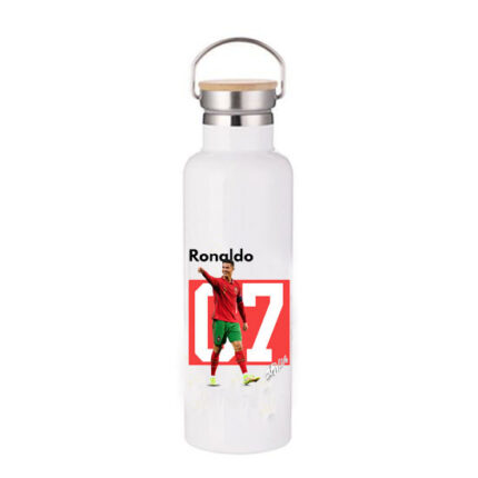 Μπουκάλι Θερμός Ronaldo 750ml Bamboo Λευκό