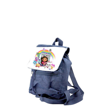 Παιδική τσάντα Gabby's Dollhouse Κουκλόσπιτο της Γκάμπι denim μπλε 26x20x10cm