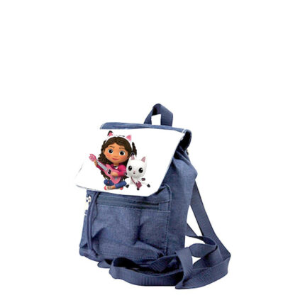 Παιδική τσάντα Gabby's Dollhouse Κουκλόσπιτο της Γκάμπι denim μπλε 26x20x10cm