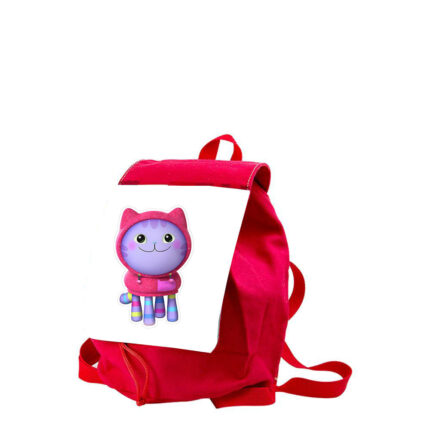 Παιδική τσάντα Gabby's Dollhouse Κουκλόσπιτο της Γκάμπι κόκκινη 26x20x10cm