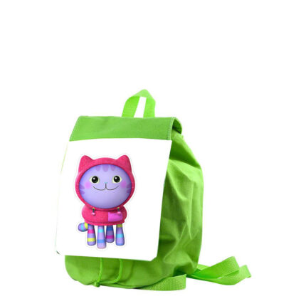 Παιδική τσάντα Gabby's Dollhouse Κουκλόσπιτο της Γκάμπι πράσινη 26x20x10cm