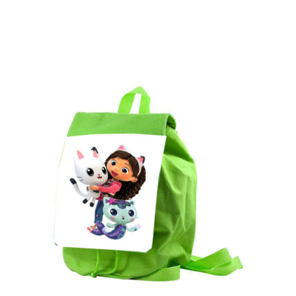 Παιδική τσάντα Gabby's Dollhouse Κουκλόσπιτο της Γκάμπι πράσινη 26x20x10cm