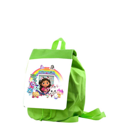 Παιδική τσάντα Gabby's Dollhouse Κουκλόσπιτο της Γκάμπι πράσινη 26x20x10cm