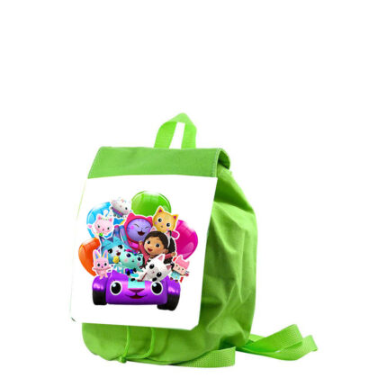 Παιδική τσάντα Gabby's Dollhouse Κουκλόσπιτο της Γκάμπι πράσινη 26x20x10cm