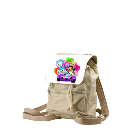 Παιδική τσάντα Gabby's Dollhouse Κουκλόσπιτο της Γκάμπι μπεζ 26x20x10cm