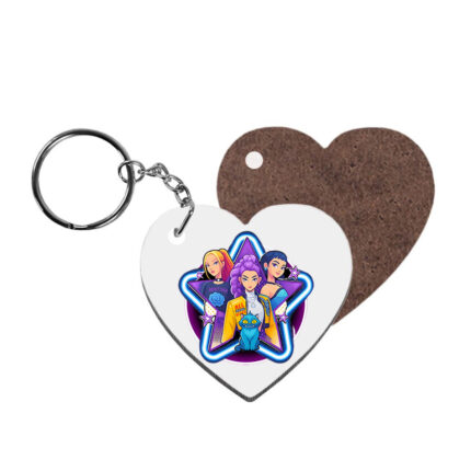 Ξύλινο Μπρελόκ καρδιά Huntrix