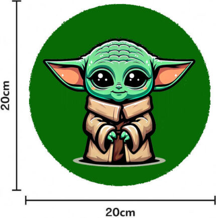Mouse Pad Rubber diameter 20cm Baby Yoda