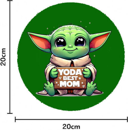 Mouse Pad Rubber diameter 20cm Baby Yoda