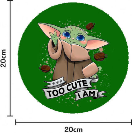 Mouse Pad Rubber diameter 20cm Baby Yoda