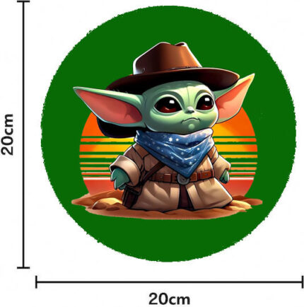 Mouse Pad Rubber diameter 20cm Baby Yoda