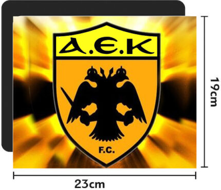 Mouse Pad Rubber 22x18cm ΑΕΚ
