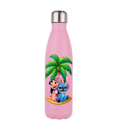 Μπουκάλι Θερμός Lilo & Stitch 500ml Ροζ Matte