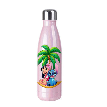 Μπουκάλι Θερμός Lilo & Stitch 500ml Ροζ Ιριδίζον