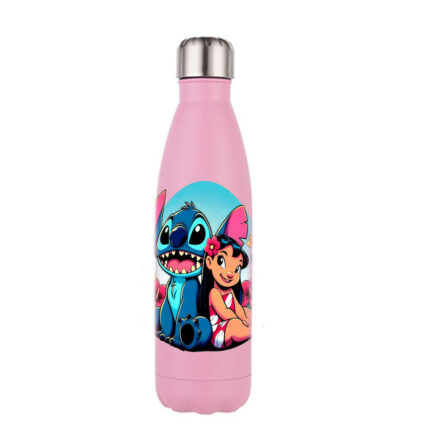 Μπουκάλι Θερμός Lilo & Stitch 500ml Ροζ Matte