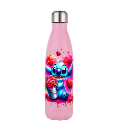 Μπουκάλι Θερμός Lilo & Stitch 500ml Ροζ Matte