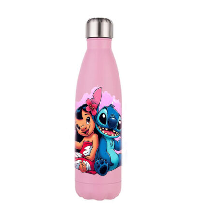 Μπουκάλι Θερμός Lilo & Stitch 500ml Ροζ Matte