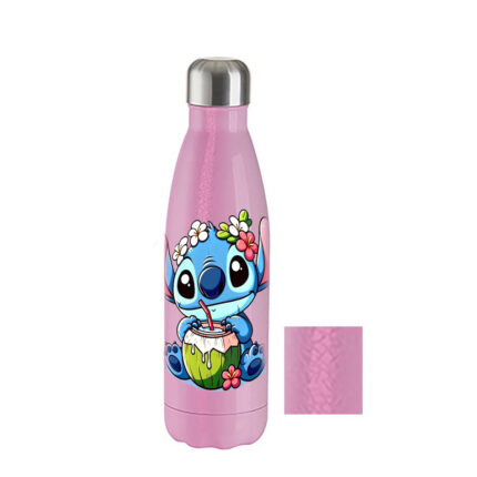 Μπουκάλι Θερμός Lilo & Stitch 500ml Ροζ Crackle