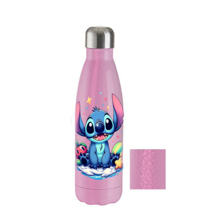 Μπουκάλι Θερμός Lilo & Stitch 500ml Ροζ Crackle