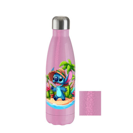 Μπουκάλι Θερμός Lilo & Stitch 500ml Ροζ Crackle