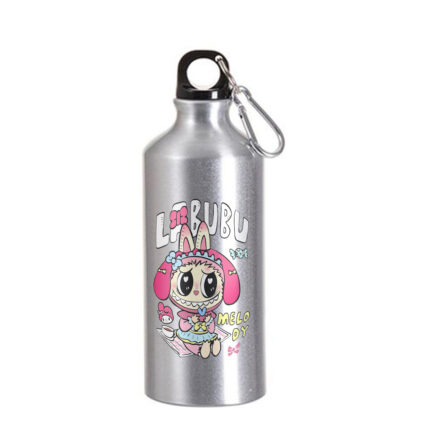 Παγούρι Labubu 600ml Ασημί