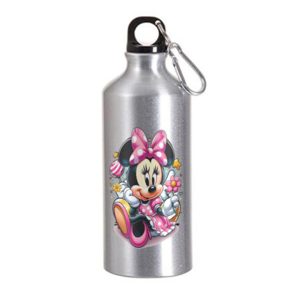 Παγούρι Minnie Mouse 600ml Ασημί