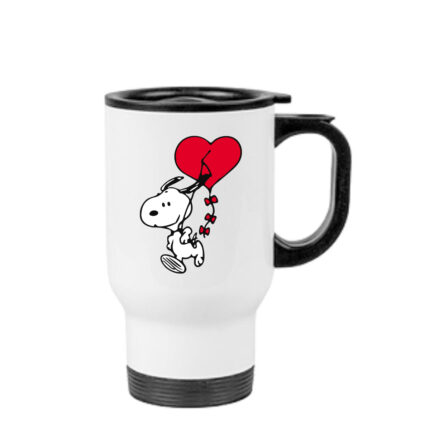 Κούπα θερμός Snoopy 450ml Λευκή